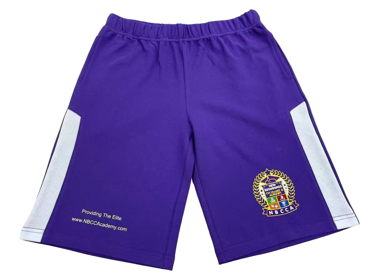 NBCCA Adult Shorts with White Side